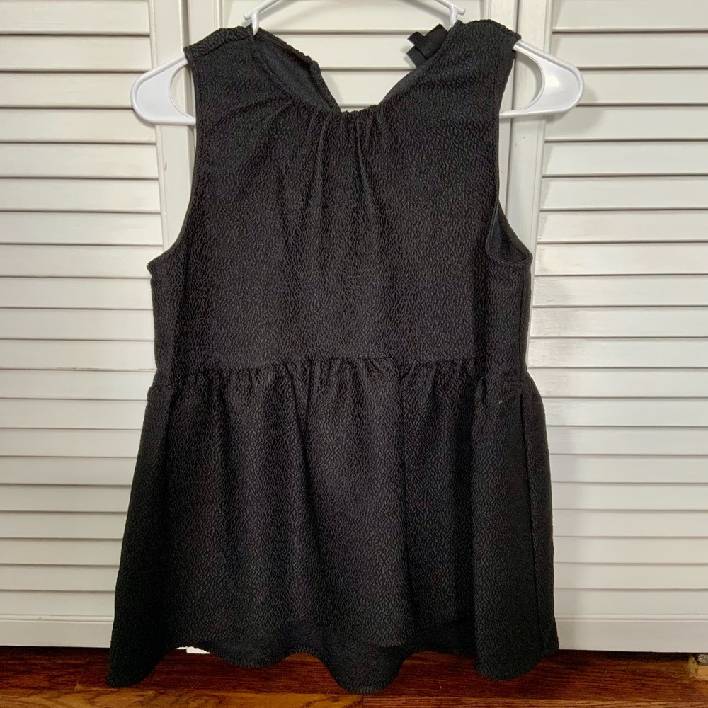 Who What Wear black tiered tank top